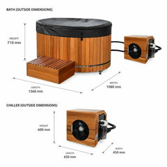 ARCTIC CEDAR 2 PERSON ICE BATH AND CHILLER