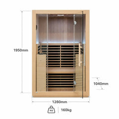 HARMONY 2 PERSON LOW EMF INFRARED SAUNA