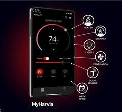 Harvia Xenio CX170 WiFi black Rejuvenex