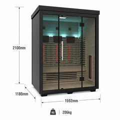 OUTDOOR SERENITY 3 PERSON FULL SPECTRUM INFRARED SAUNA