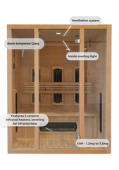 REJUVENEX 3 PERSON INFRARED SAUNA Rejuvenex Spas