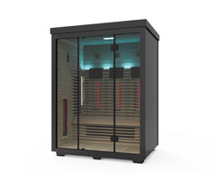 OUTDOOR SERENITY 3 PERSON FULL SPECTRUM INFRARED SAUNA Rejuvenex