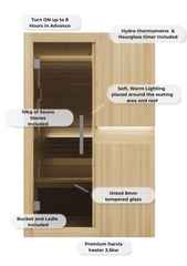 REJUVENEX TRADITIONAL 2 PERSON SAUNA Rejuvenex Spas