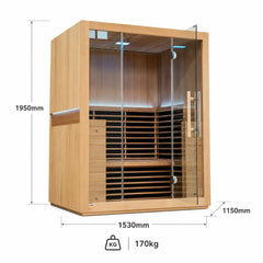 HARMONY 3 PERSON LOW EMF INFRARED SAUNA