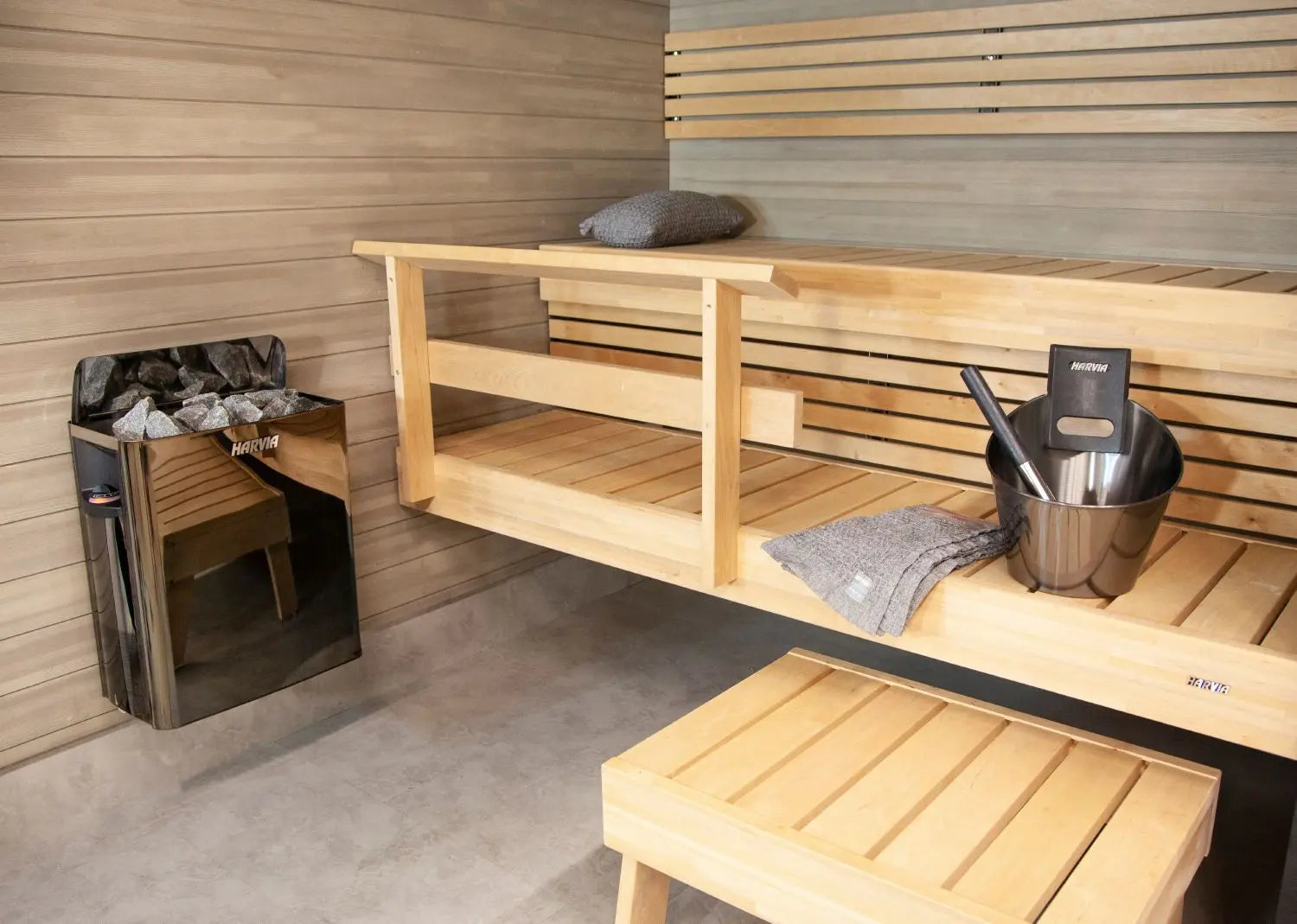 Harvia The Wall Black Steel Series Electric Sauna Heater Rejuvenex