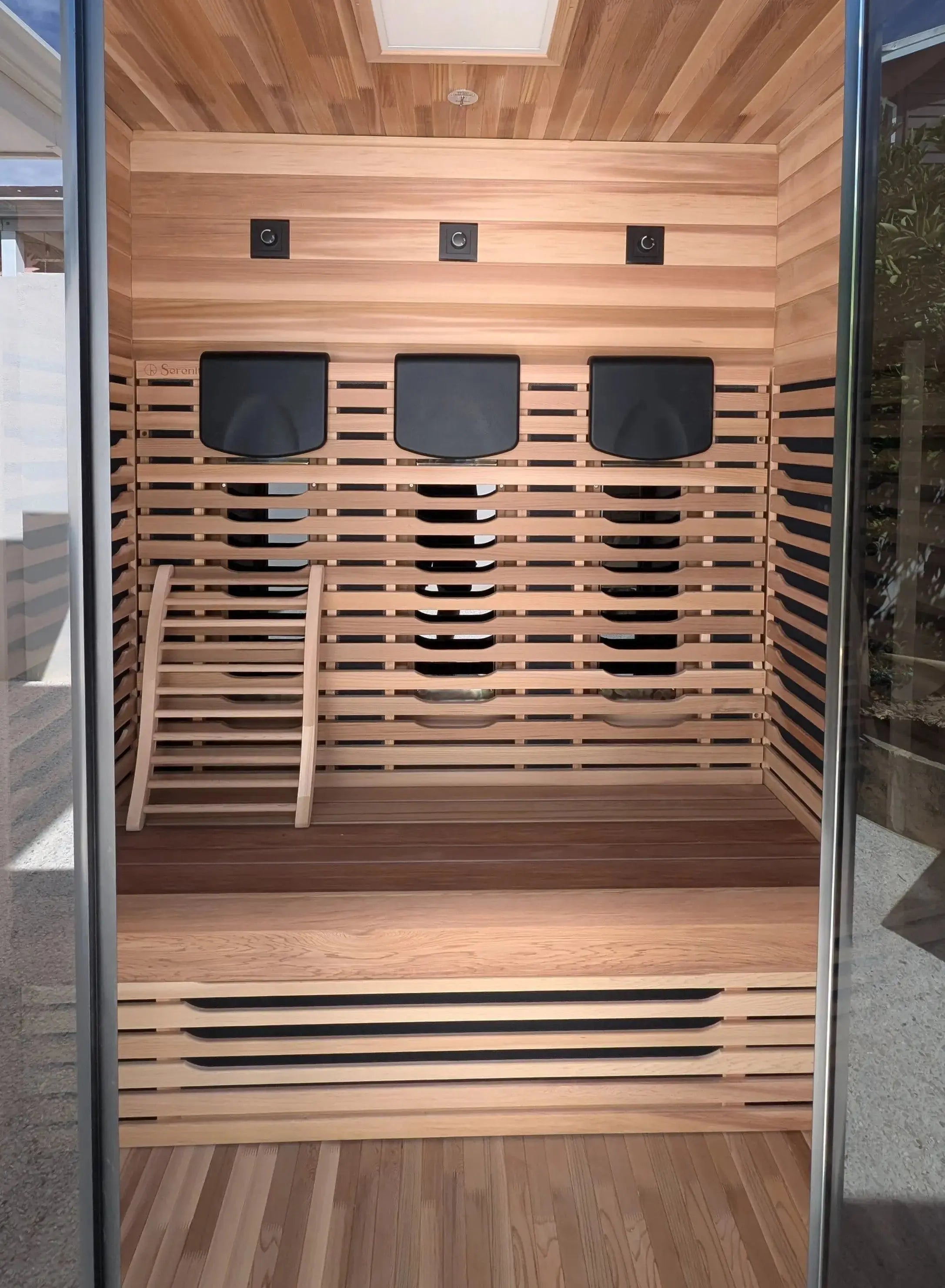 OUTDOOR SERENITY 3 PERSON FULL SPECTRUM INFRARED SAUNA Rejuvenex