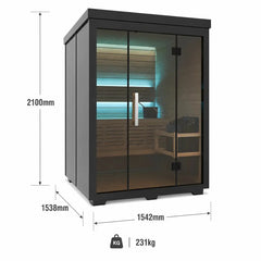 OUTDOOR TRADITIONAL 3-4 PERSON SAUNA