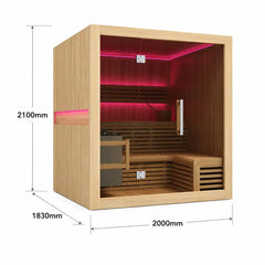 REJUVENEX TRADITIONAL 6-8 PERSON SAUNA