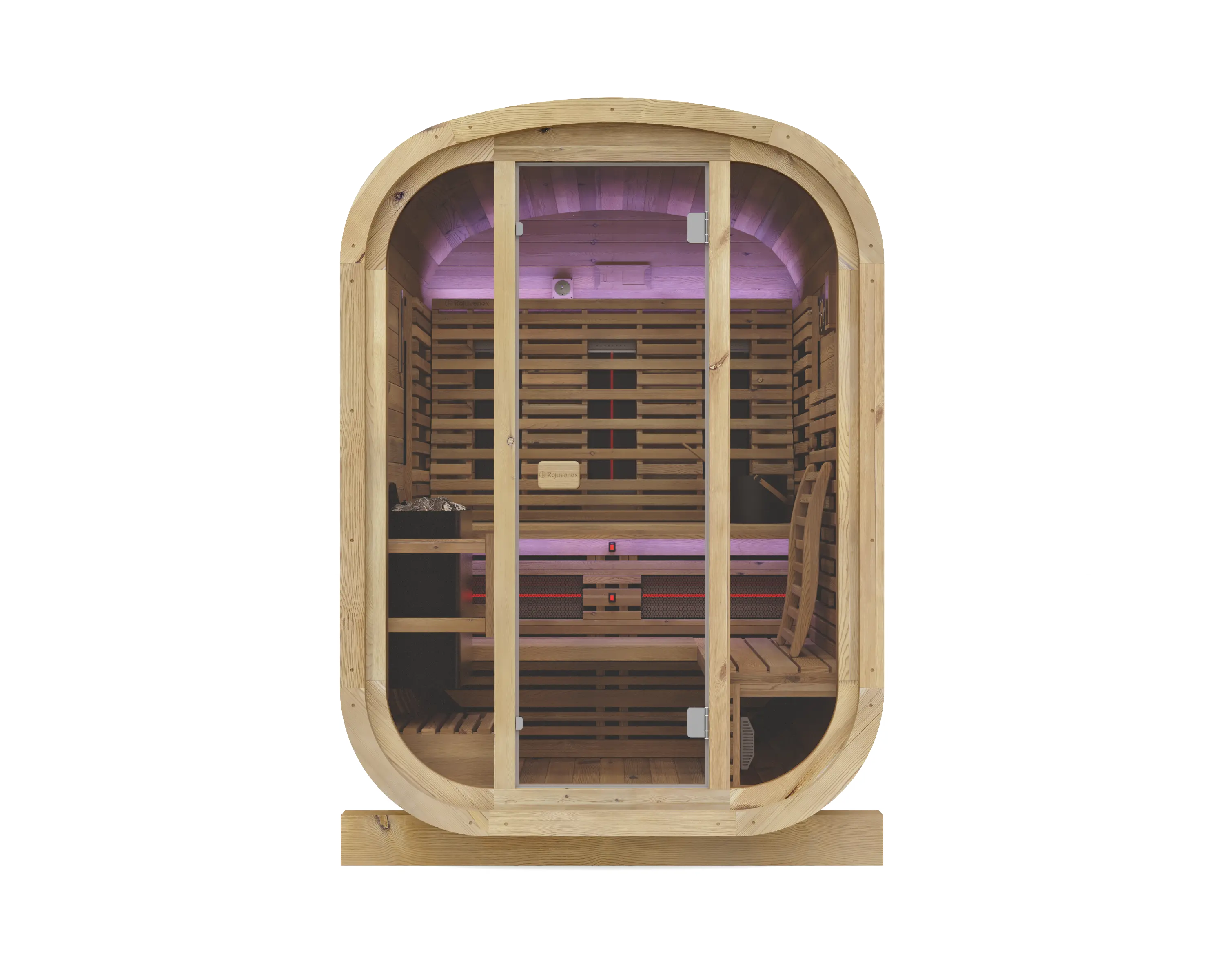 Rejuvenex Element Outdoor 3-4 person Hybrid Sauna Rejuvenex
