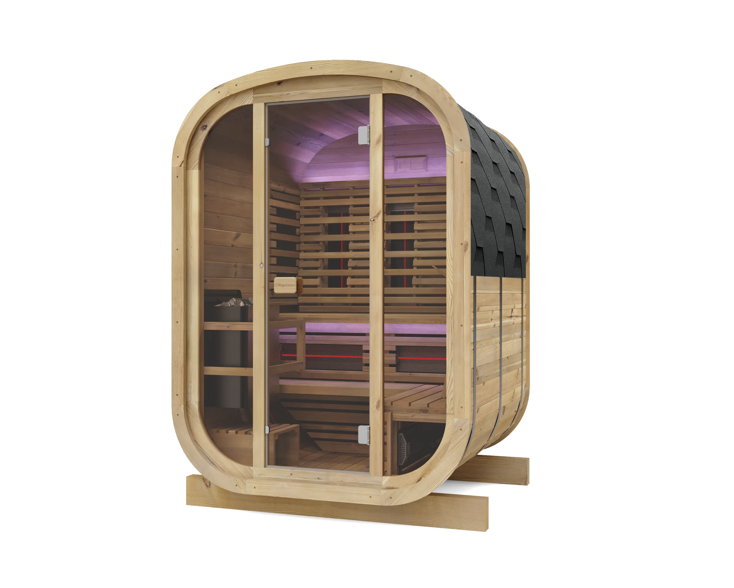 Rejuvenex Element Outdoor 3-4 person Hybrid Sauna Rejuvenex
