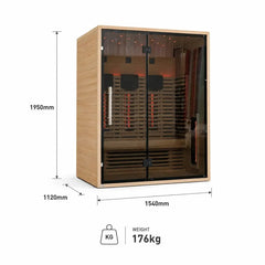 SERENITY 3 PERSON FULL SPECTRUM INFRARED SAUNA
