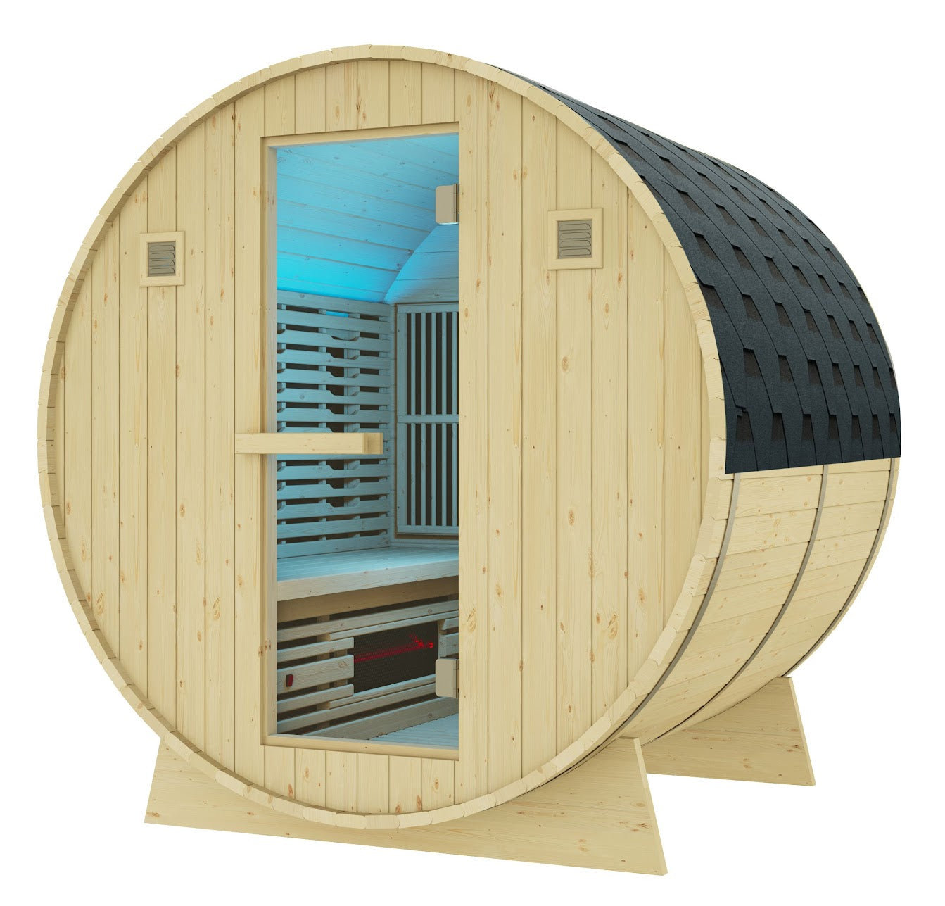 Outdoor Infrared Barrel sauna - Rejuvenex 