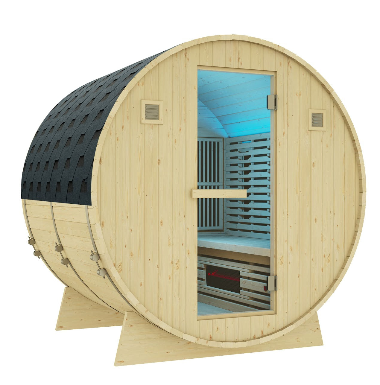 Outdoor Infrared Barrel sauna - Rejuvenex 